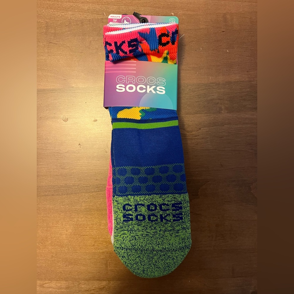 Crocs Socks Adults Size L Crew - 3 Pack *BRAND NEW* UNISEX lovely Christmas 🎁
